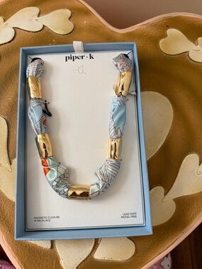 Piper K Scarf Necklace with Magnetic Closure